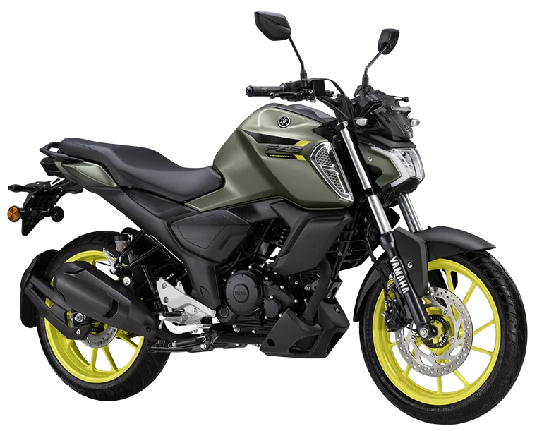 Yamaha FZS V4 in Cyber Green