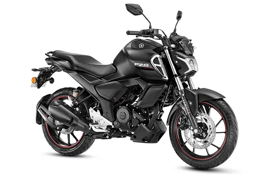 Yamaha FZS V4 in Matte Black - Black Wheel