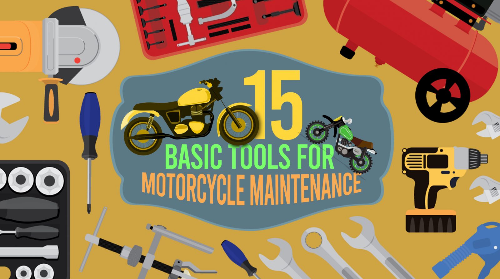 15 Basic Tools For Motorcycle Maintenance