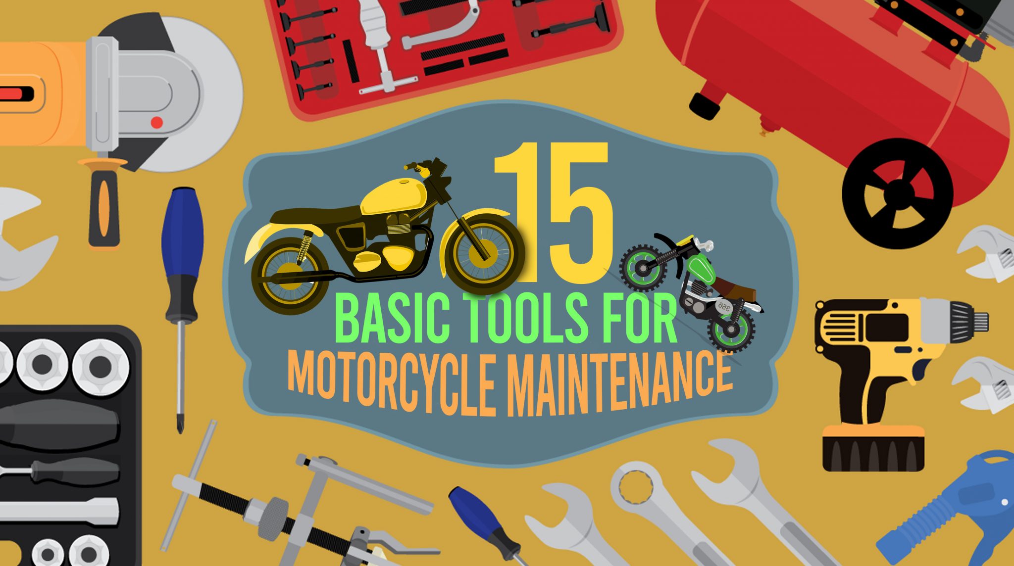 15 Basic Tools For Motorcycle Maintenance