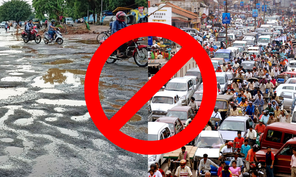 Avoid bad roads and crowded area